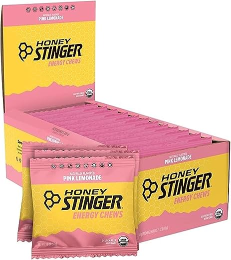 Energy Chew Orgânico Pink Lemonade | Sem Glúten | 30g - Honey Stinger