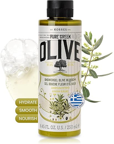 Gel de Banho KORRES Olive Blossom 250ml – Hidratante e Perfumado