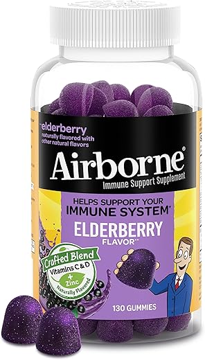 Elderberry Zinc Airborne: Reforço Imunológico com Extrato de Sabugueiro e Zinco – 60 comprimidos