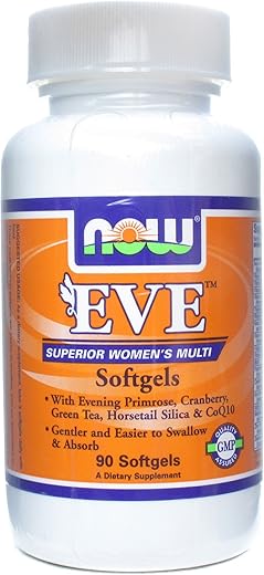 NOW Foods - Eve™ Vitaminas Multivitamínicas para Mulheres 90 Softgels (Pacote com 2) – Marca Eve