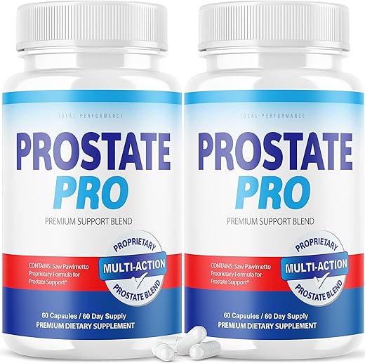 IDEAL PERFORMANCE - (2 Pacotes) Prostate Pro – Suplemento Avançado para Saúde da Próstata em Cápsulas (120 Unidades)