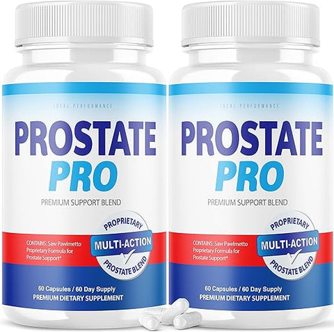 IDEAL PERFORMANCE - (2 Pacotes) Prostate Pro – Suplemento Avançado para Saúde da Próstata em Cápsulas (120 Unidades)
