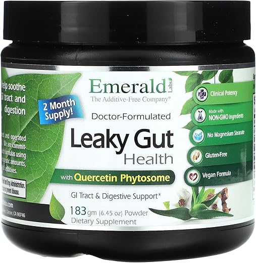 Emerald Laboratories - Emerald Labs – Suporte Digestivo para Intestino Permeável com Licorice DGL e Extrato de Aloe Vera – 60 cápsulas