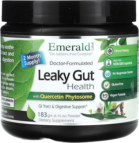 Emerald Laboratories - Emerald Labs – Suporte Digestivo para Intestino Permeável com Licorice DGL e Extrato de Aloe Vera – 60 cápsulas