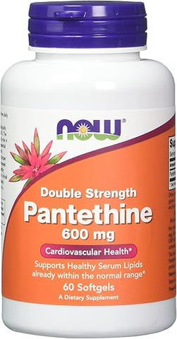 NOW Foods - Pantetina 600 mg 60 Softgels (Pack de 2)