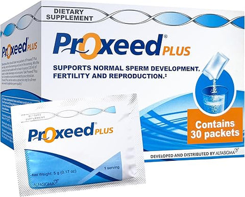 Plus | Suplemento Masculino para Fertilidade | Aumenta Contagem e Concentração de Espermatozoides - Proxeed