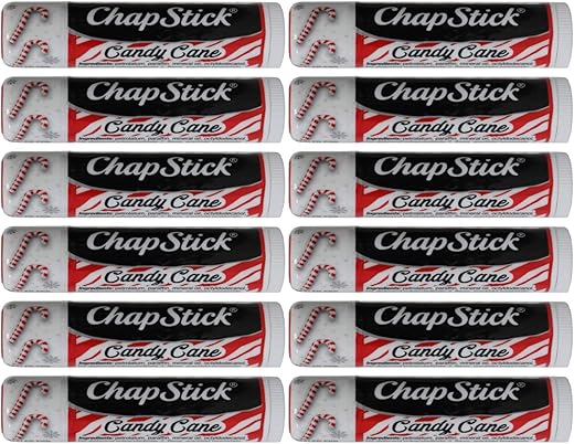 Edição Limitada Candy Cane, Pack de Recarga com 12 Bastões  ChapStick - ChapStick