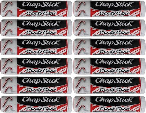 Edição Limitada Candy Cane, Pack de Recarga com 12 Bastões  ChapStick - ChapStick