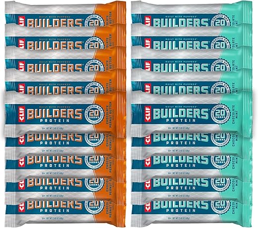 Pack Variado de Barras de Proteína Builder, 20g de Proteína (Chocolate Menta) - Clif Bar