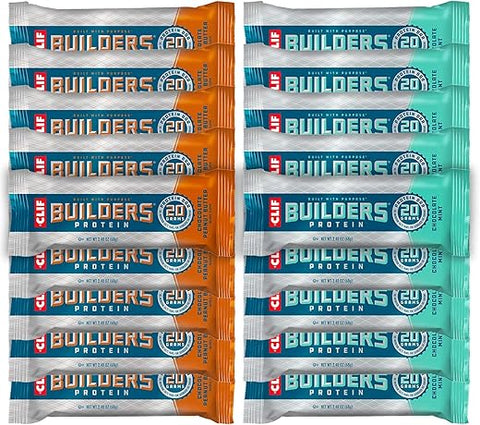 Pack Variado de Barras de Proteína Builder, 20g de Proteína (Chocolate Menta) - Clif Bar