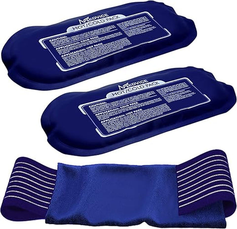 MEDVICE - Medvice 2 – Gel Reutilizável para Lesões, Dor nas Articulações, Dores Musculares e Inflamação Corporal – Envoltórios de Gel Ajustáveis