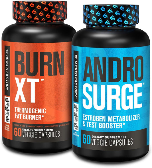 Burn-XT Queimador de Gordura Termogênico – Supressor de Apetite para Perda de Peso – 60 Cápsulas - Jacked Factory
