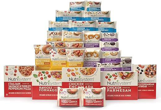 Kit de Dieta Nutrisystem® FROZEN Fast Five 7 Dias, Ajuda na Perda de Peso, 28 Refeições Deliciosas