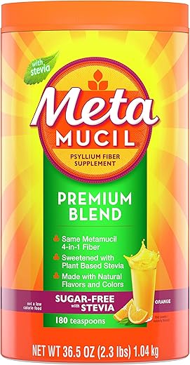 Fibra Sem Açúcar 180 porções (ANTIGO) – Marca Metamucil - Metamucil