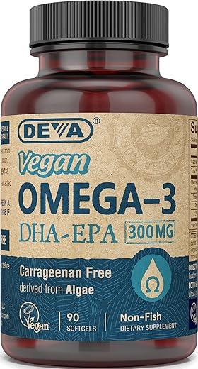 Ômega-3 DHA EPA Vegan – Cápsula Softgel 300 MG – Gelatina de Carragena - DEVA