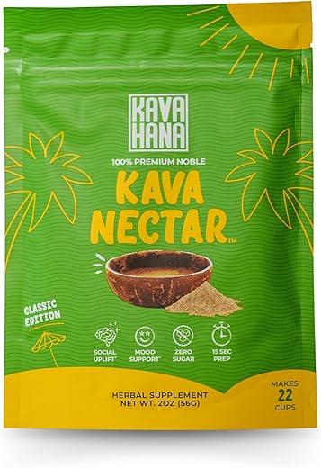 Kavahana - Kava Nectar em Pó Cerimonial de Grau Nobre – Promove Elevação Social e Relaxamento – 100g