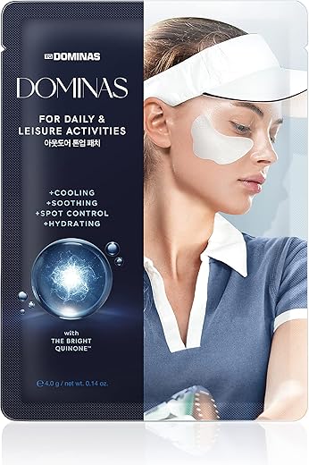 DOMINAS - Patches de Tonificação para Atividades ao Ar Livre (4 g/4 un) – LG Beauty. CoQ10, Ácido Tranexâmico, Niacinamida, Ácido Hialurônico