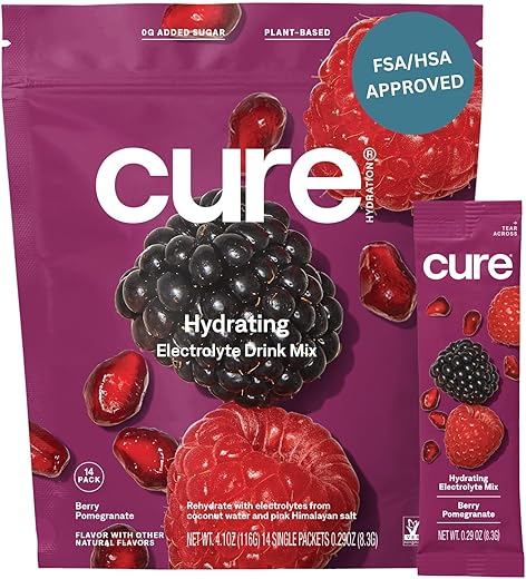 Cure Hydration - Mix Hidratante de Eletrólitos à Base de Plantas Cure | FSA | 500g