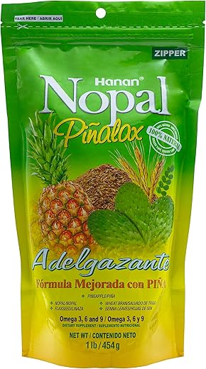 PIÑALAX - Nopal PINALAX | Mistura de Fibras Naturais de Alta Qualidade | 454g | Auxilia na Limpeza do Cólon | Melhora a Digestão e Aumenta a Energia