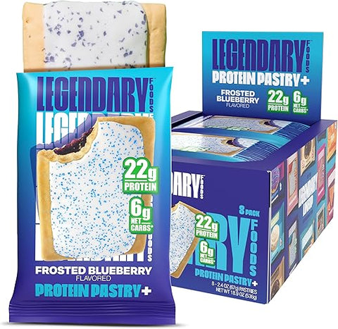 Legendary Foods - Barra de Substituição de Refeição com Baixo Carboidrato e Alto Teor de Proteína 22g – Lanche Saudável Keto – Sem Glúten – Energia com Baixo Teor de Açúcar –