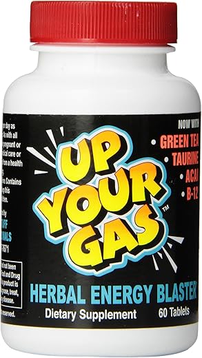 Hot Stuff Nutritionals - UP Your Gas – Energético Herbal em Comprimidos, 60 Unidades – Aumente sua Energia!
