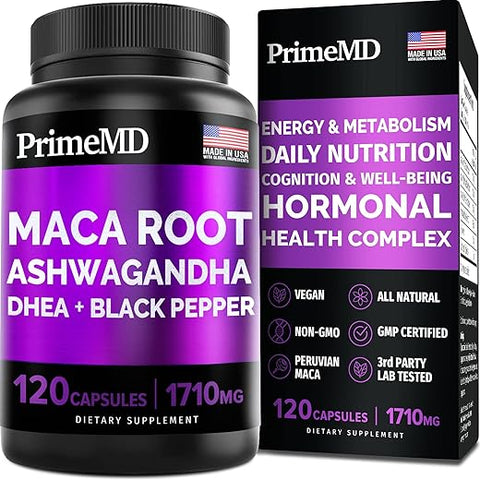 PrimeMD - 6 em 1 Raiz de Maca Orgânica – 100g | Energia, Vitalidade e Equilíbrio