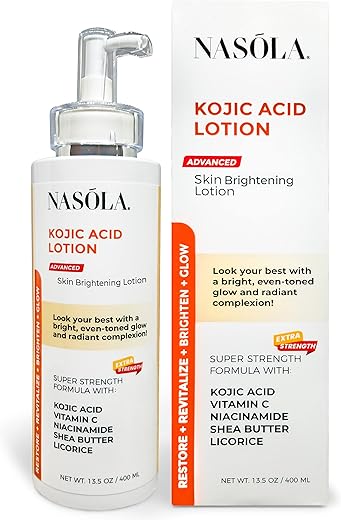 Nasola - Loção Natural de Ácido Kójico para Clareamento da Pele do Rosto : Kojic Acid Lotion