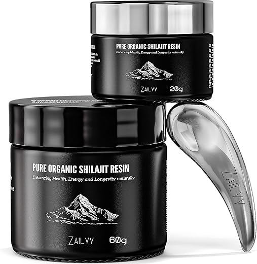 ZAILYY - Shilajit Orgânico Puro do Himalaia em Resina 80g | Testado em Laboratório