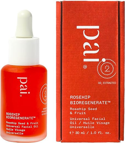 Óleo Facial Universal BioRegenerate de Rosa Mosqueta Orgânica | Natural, Vegano, Cuidados para Pele Sensível (30 mL) - PAI SKINCARE