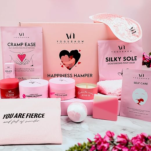 VogueNow - Kit Spa para Mulheres (Conjunto de 22) – Autocuidado Premium com Banho, Sono e Cuidados com a Pele