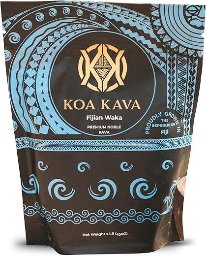 Fiji – Pó de Kava Premium Noble Waka feito a partir da Raiz Lateral de Kava em Savusavu, Fiji. 454g - Koa Kava
