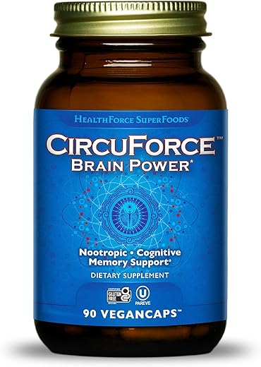 HEALTHFORCE SUPERFOODS - HealthForce SuperFoods CircuForce Brain Power – 90 VeganCaps: Potencialize seu cérebro com este poderoso suplemento vegano