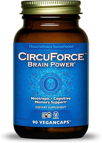 HEALTHFORCE SUPERFOODS - HealthForce SuperFoods CircuForce Brain Power – 90 VeganCaps: Potencialize seu cérebro com este poderoso suplemento vegano