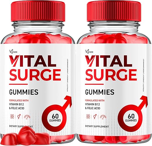 Vytax - (2 Pacotes) Gomas Vital Surge, Fórmula Avançada Extra Forte Vital Vita Surge 1000MG Gomitas Detox Vitaminas para Homens – Vitalsurge Vitasurge Ingredientes Naturais