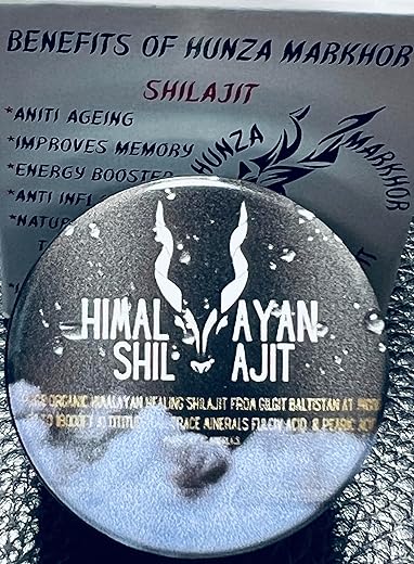 Hunza Markhor Shilajit - Suplemento Mineral de Rocha Pura do Himalaia para Homens – Marca em Destaque