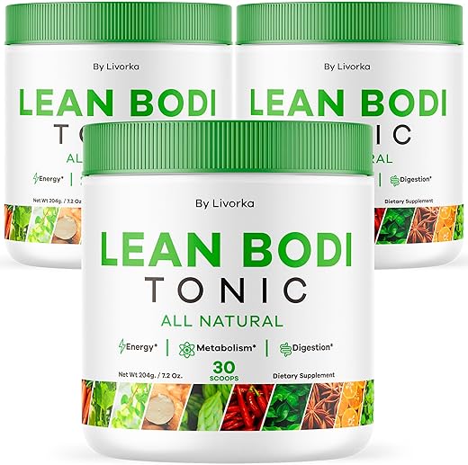 LIVORKA - Lean Body Tonic Powder – Fórmula Avançada, Natural, 90g