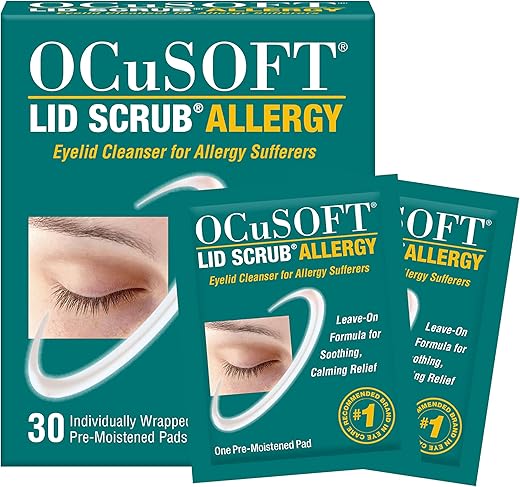 Lid Scrub Limpeza de Pálpebras para Alergia – 30CT | Marca OCuSOFT - OCuSOFT