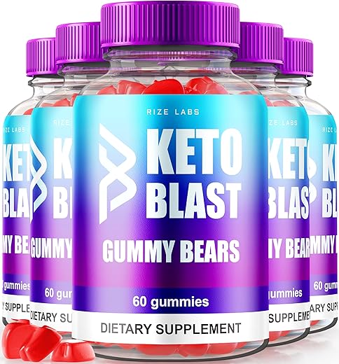 rize labs - (5 Pacotes) Gomas Keto Blast ACV – Fórmula Avançada de Perda de Peso com ACV – 300 Gomas