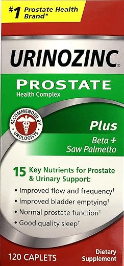 Prostate Plus: Suplemento de Saw Palmetto para a Próstata – 60 cápsulas - Urinozinc