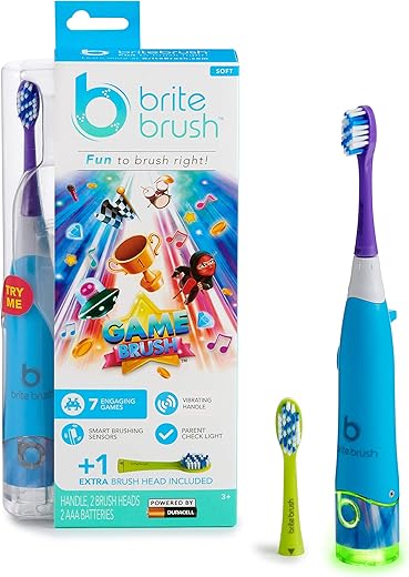 Escova de Dentes Interativa Inteligente para Crianças a Pilha, 1 Unidade - BriteBrush