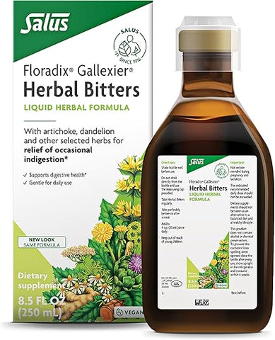 Gallexier Bitters Herbais – Suporte Digestivo com Alcachofra, Dente-de-leão, Cúrcuma e Gengibre | 100ml - Floradix