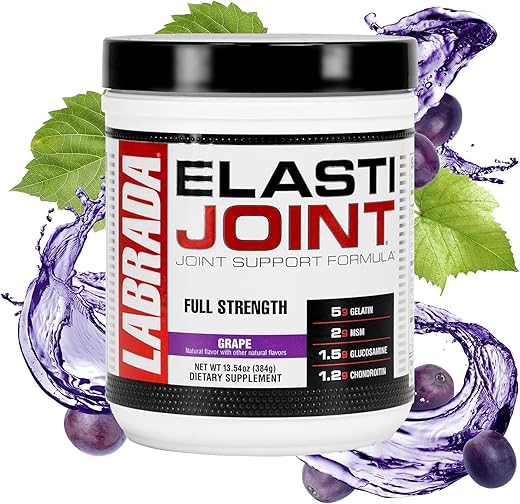Nutrition Elastijoint, Uva – Suplemento em Pó para Suporte Articular com Glucosamina para Homens - Labrada