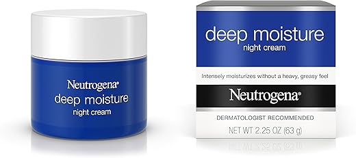 Creme Noturno Neutrogena Deep Moisture com Glicerina – Hidratação Profunda – 50g