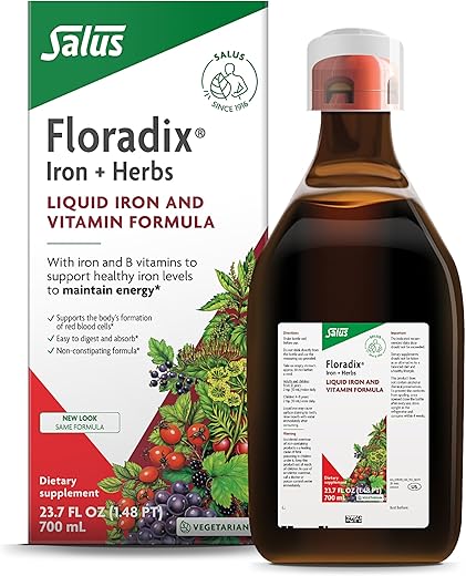 by Salus Iron: Fórmula de Ferro Líquido de Alta Absorção – 250ml - Floradix