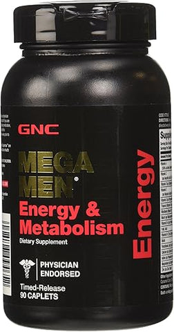 Mega Men Energy e Metabolismo, 90 Cápsulas – Suplemento para Energia e Metabolismo - GNC
