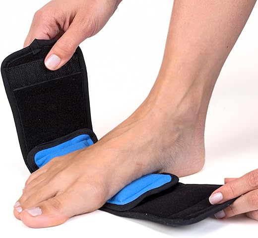 Cold Therapy Wrap (Regular) com Alça de 14″ – Kit com 2 – Compressa de Gelo em Gel Reutilizável Pequena para Lesões e Alívio da Dor, Mão, Arco do Pé, Punho, Cotovelo, Artrite - NatraCure