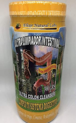 Elixir Natural Lbs - Ultra Limpiador Intestinal 300g – Limpeza Profunda e Natural para o seu Intestino