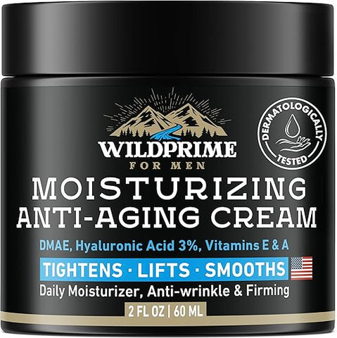 WildPRIME - Creme Hidratante Facial Masculino – Anti-Envelhecimento : Men’s | 50g