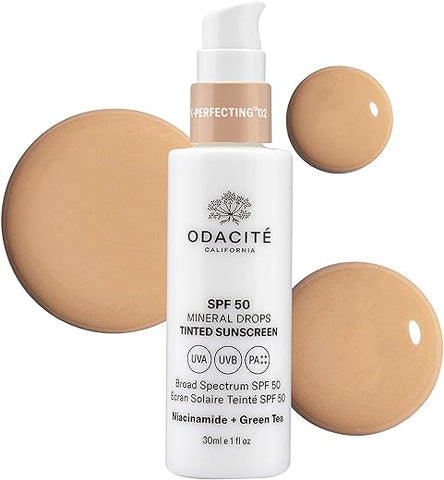 ODACITE - Protetor Solar Tonalizante SPF 50 Flex-Perfecting™ Mineral Drops TWO – 30ml