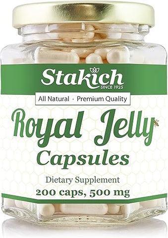 Cápsulas 500 mg (Cápsulas de Geléia Real 500 mg – 200 Unidades) - Stakich